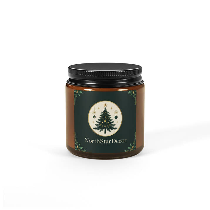 Scented Soy Candle (Multi-Size, Amber Jar)