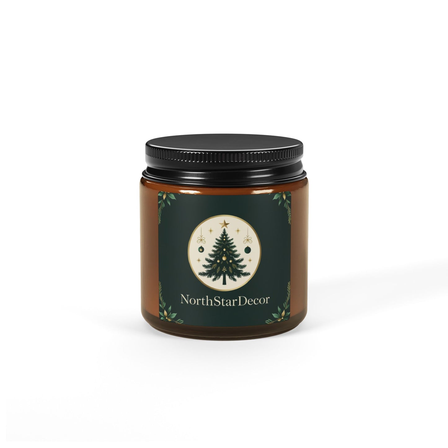 Scented Soy Candle (Multi-Size, Amber Jar)